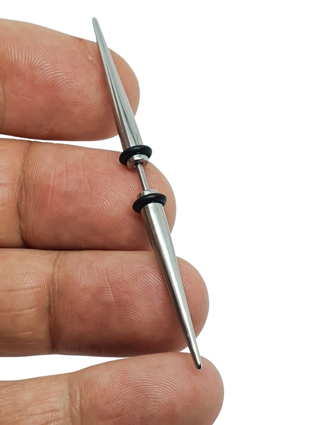 Double Spike Septum Xtra Large Bar Cone 16g (1.2mm) 70mm 316L Jewellery Piercing
