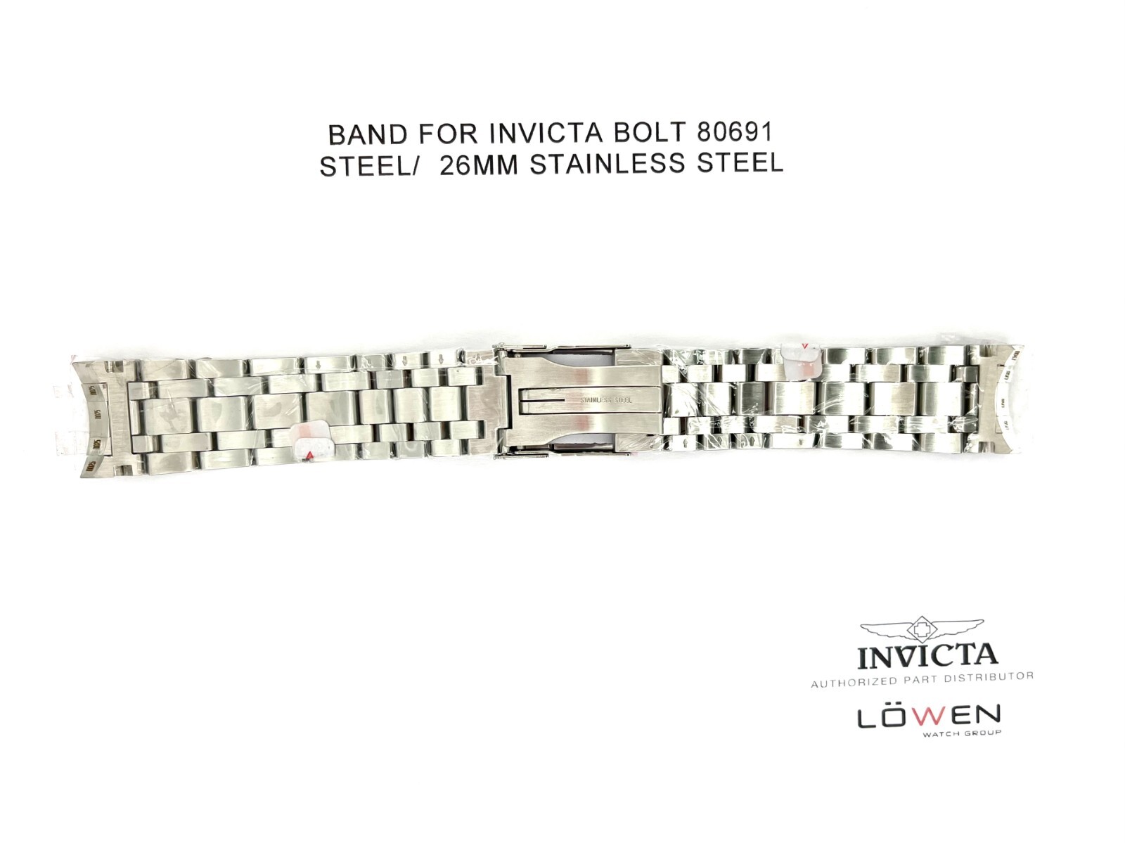 Authentic Invicta Bolt 80691 Stainless Steel 26mm Watch Band