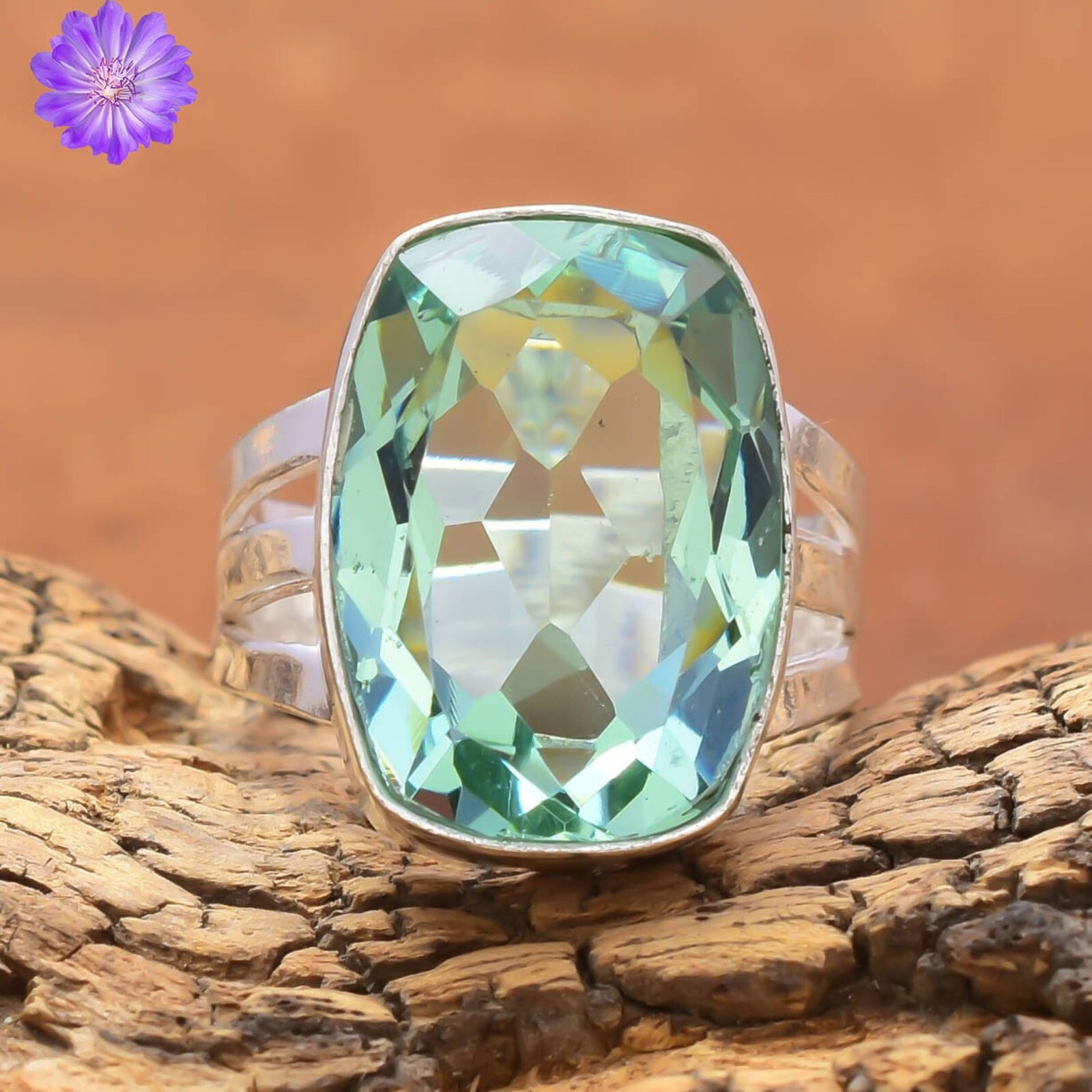 Aquamarine Gemstone 925 Sterling Silver Ring Handmade Jewelry Ring For Gift