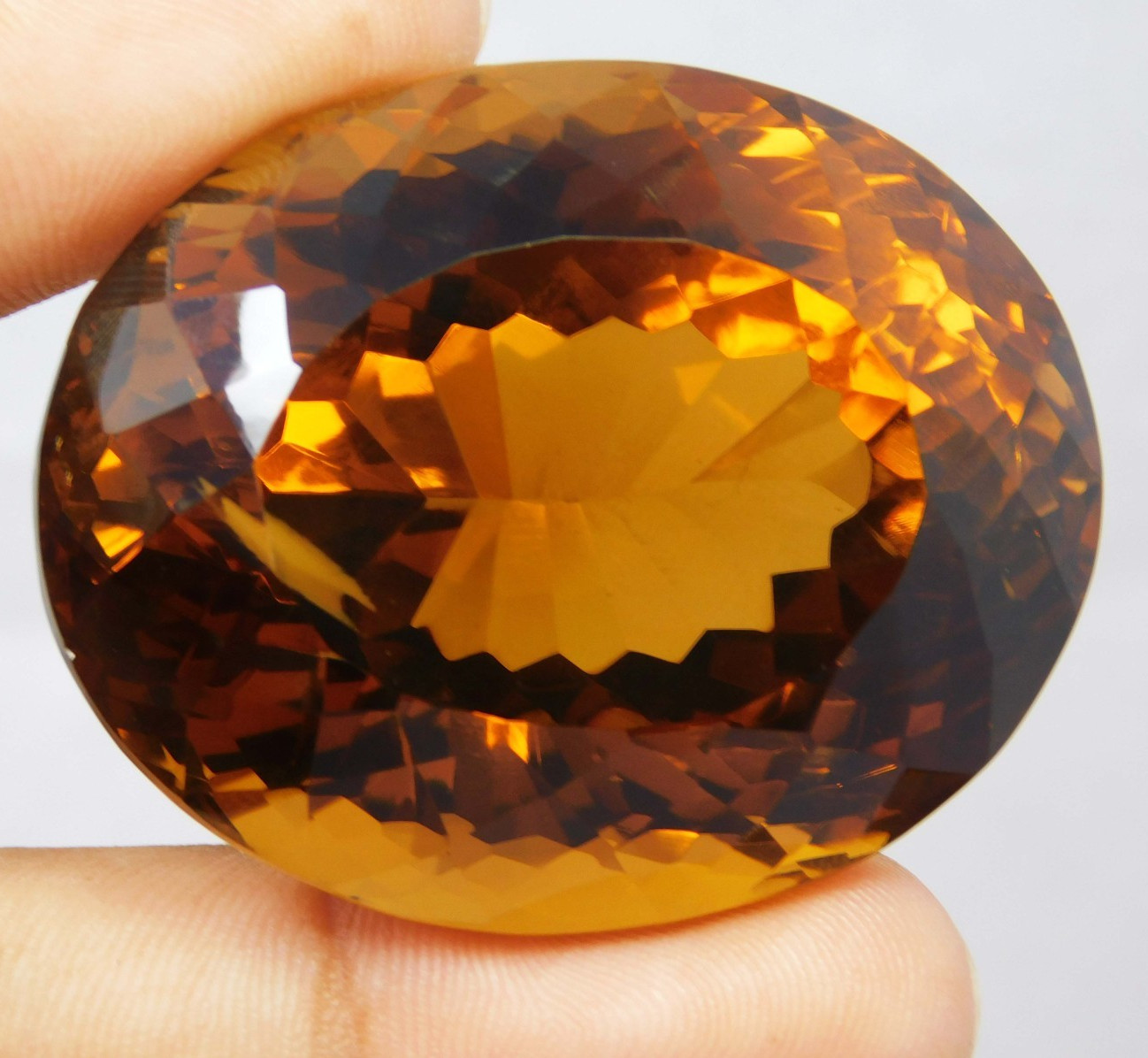Certified 257.20 Ct Natural Imperial Topaz Rare “Yellow Brown” Loose Gemstone