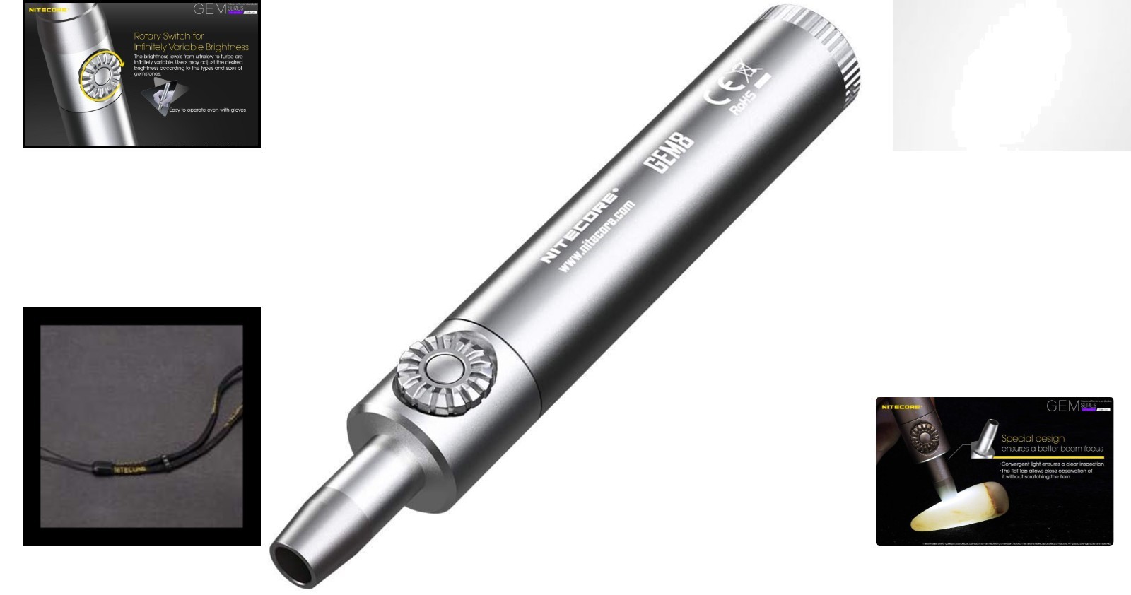 Professional Rechargeable Gemstone Identification Light – 500 Lumens Brilliance