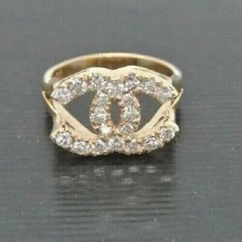2Ct Round Cut Lab Created Diamond Women’s Engagement Ring 14K Yellow Gold Plated