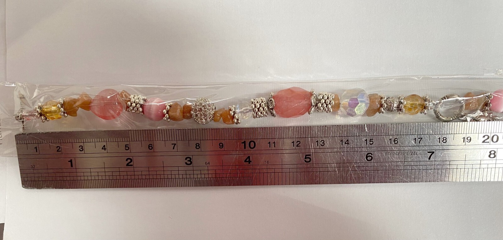 Colorful Bracelets Wholesale Lot of 12 Multi Color Angel Beaded Toggle Bracelet