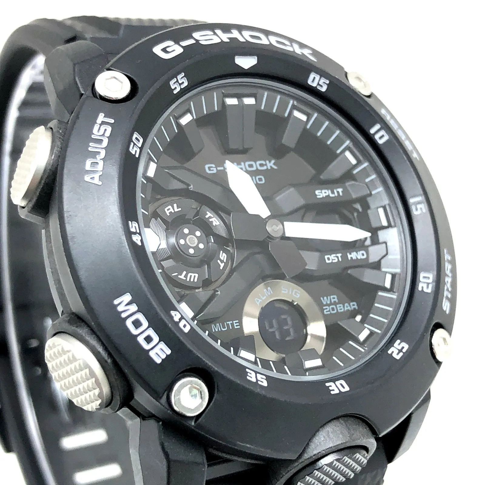 G-SHOCK GA-2000S-1A Carbon Core Guard Structure, Double LED Light, Analog-Digita
