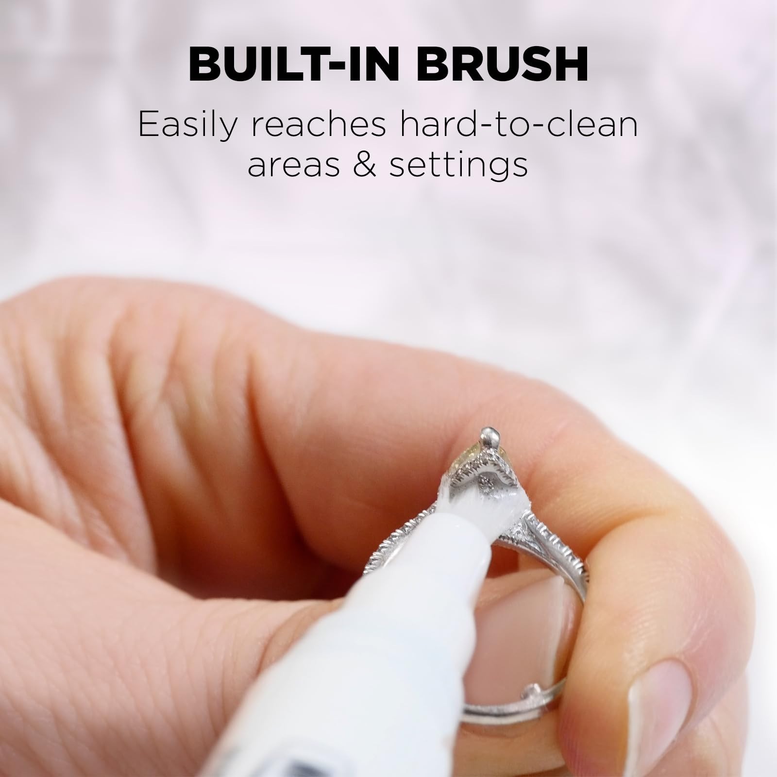 Jewelry Cleaner Kit 3PC Set – Liquid, Cleaning Stick & Polishing Cloth for Diamo