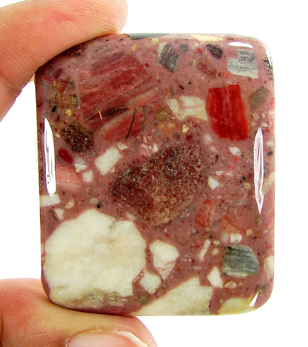 110.45 Ct Natural Chert Breccia Loose Gemstone Cabochon Wire Wrap Stone – 1531
