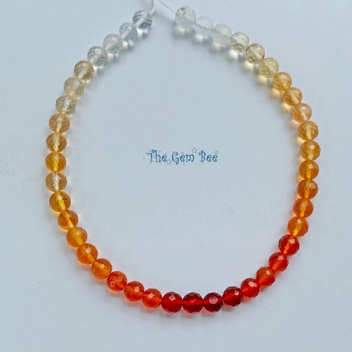 4.2mm Old Stock Shaded Mexican Fire Opal Faceted Round Rondelle Beads 6.5″ Str