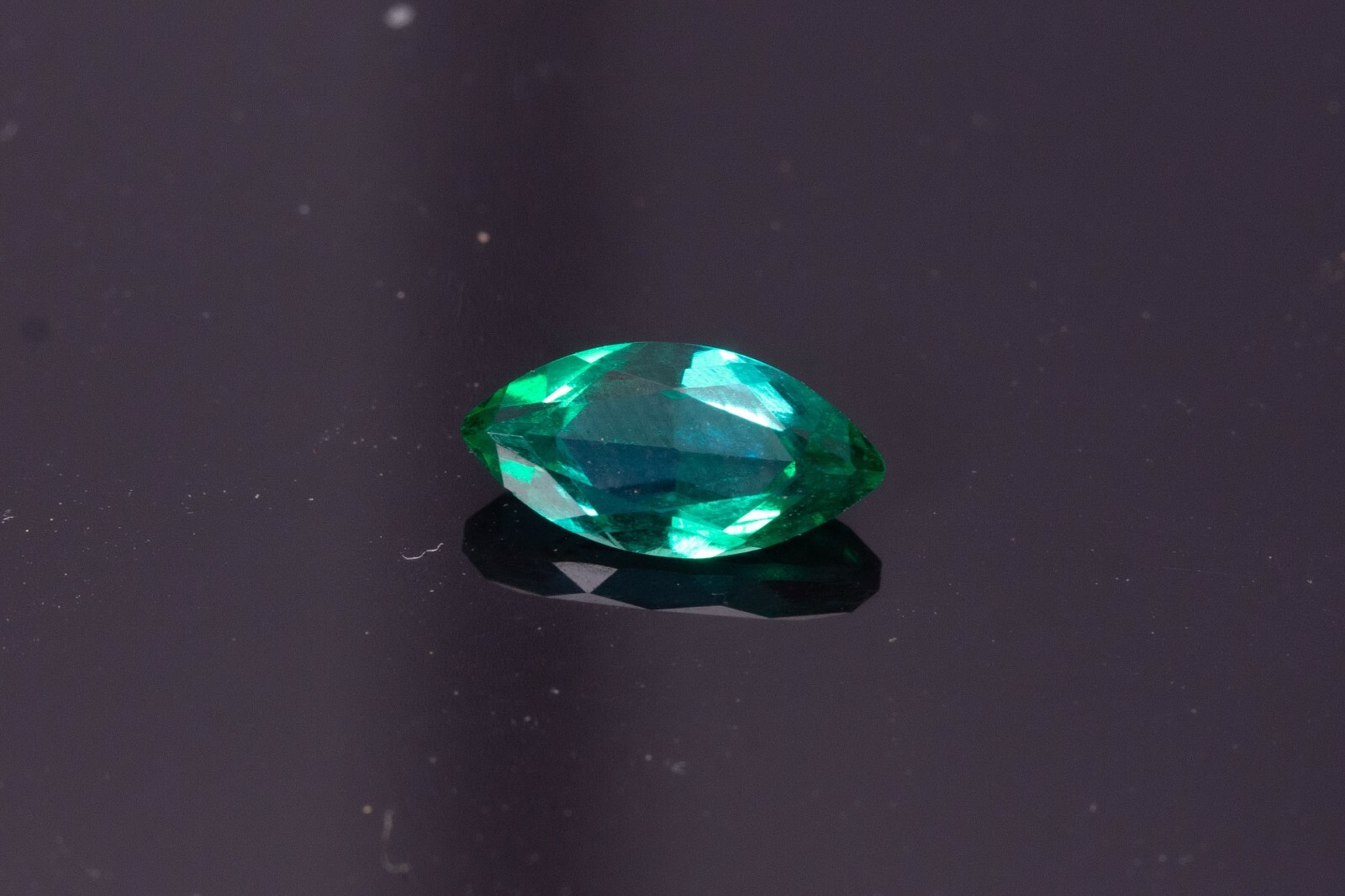 Loose Gemstone Lab Created Emerald Hydrothermal Marquise shape