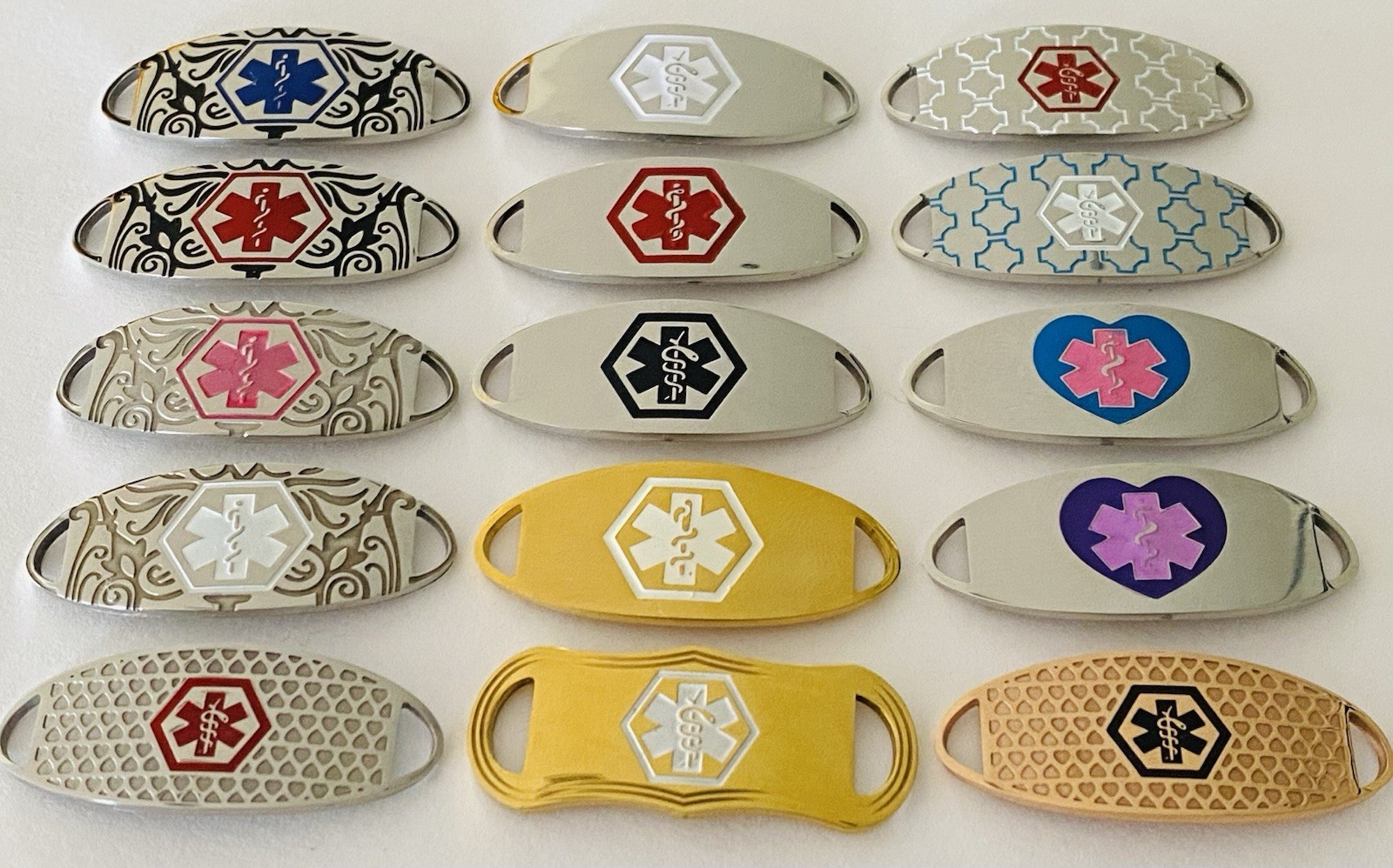 Replacement Medical ID Tags – Stainless – Many Colors!