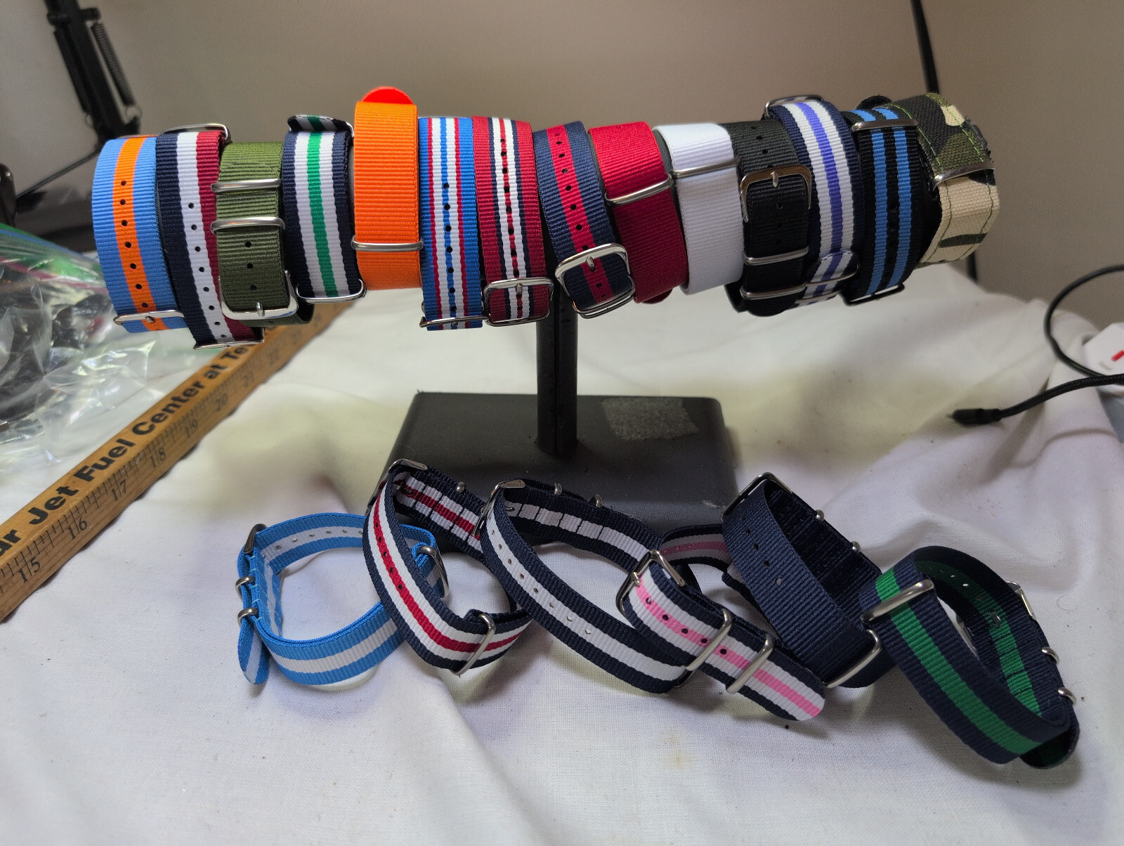 Nylon One-Piece Watch Strap – Minimalist Racing Band – 10-24mm – 20 Flavors