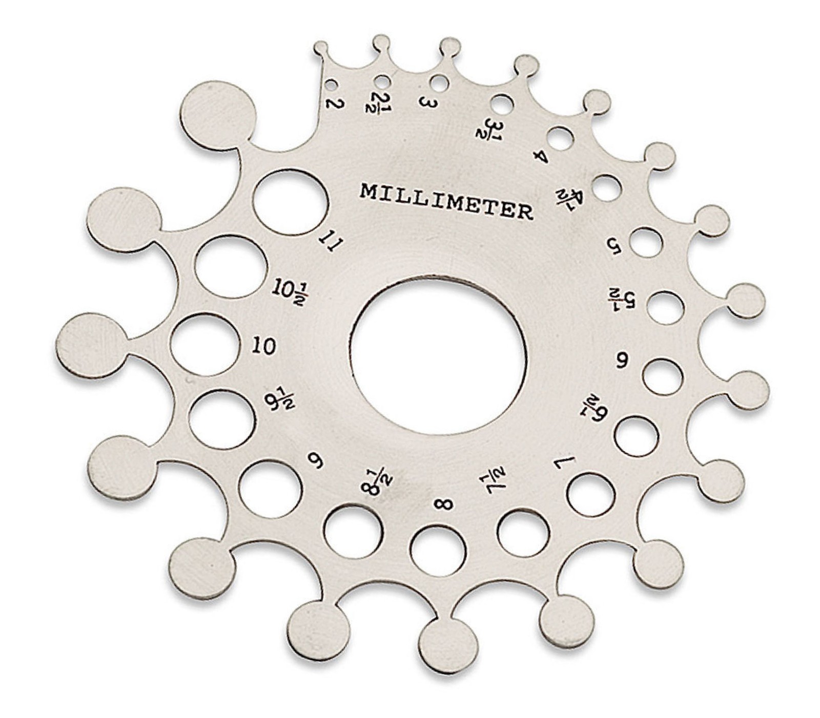 Diamond Gauge Baker Weight Estimator Carat MM Size Aluminum Mounting Gauge
