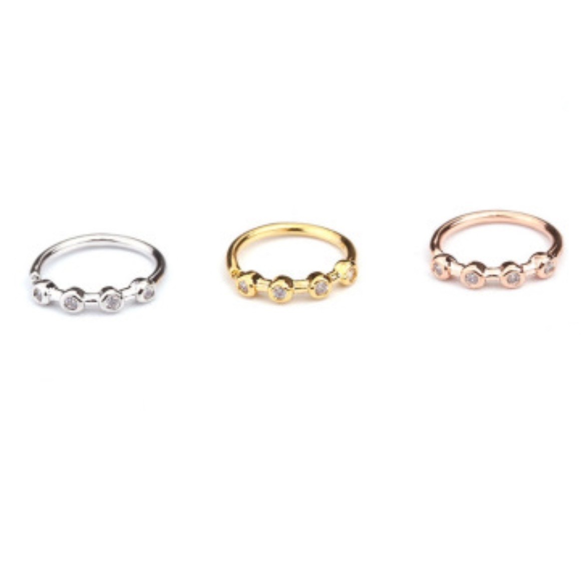 Fake Nose Ring Hoop No Piercing Clip On Nose Stud Tiny Flower CZ Helix Jewelry