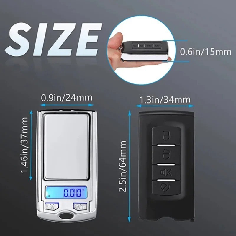 0.01g Precision Mini Digital Pocket Gram Scale Portable Car Key Jewelry Scale