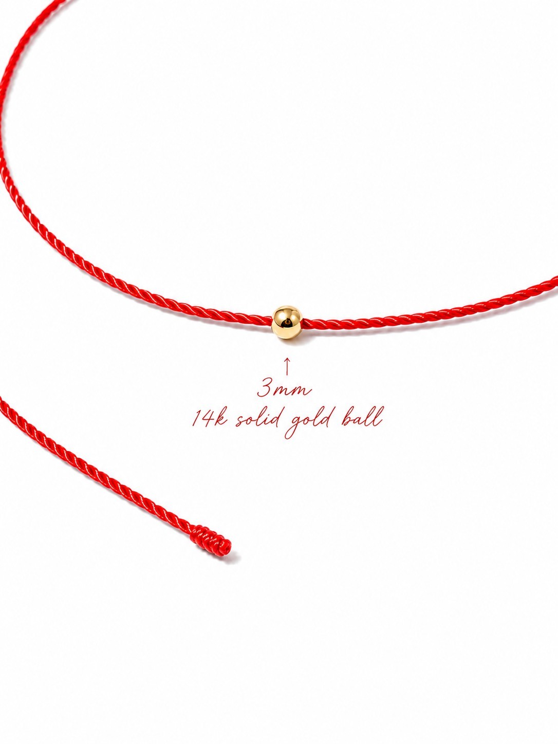 Black oCord String Choker Rope Necklace 14k Gold Bead – Handmade Waterproof