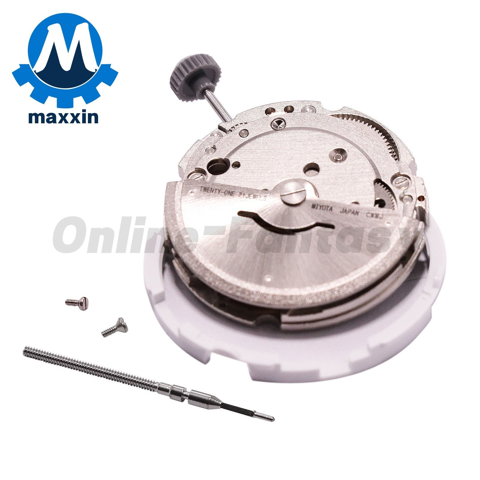 21 Jewels Automatic Movement Date at 3:00 w/ Disc Wheel For Miyota 8215/821A
