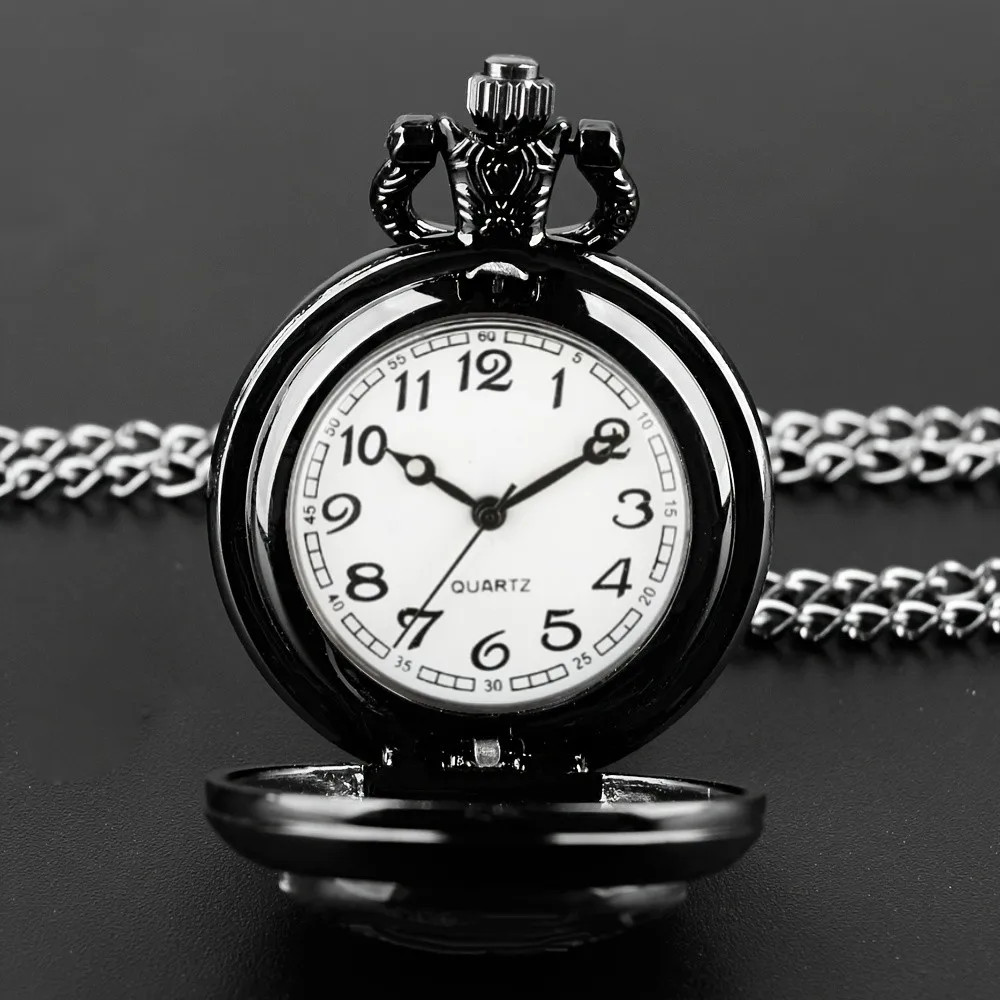 Multi Color Dragon Animal Design Antique Necklace Pendant Quartz Pocket Watch