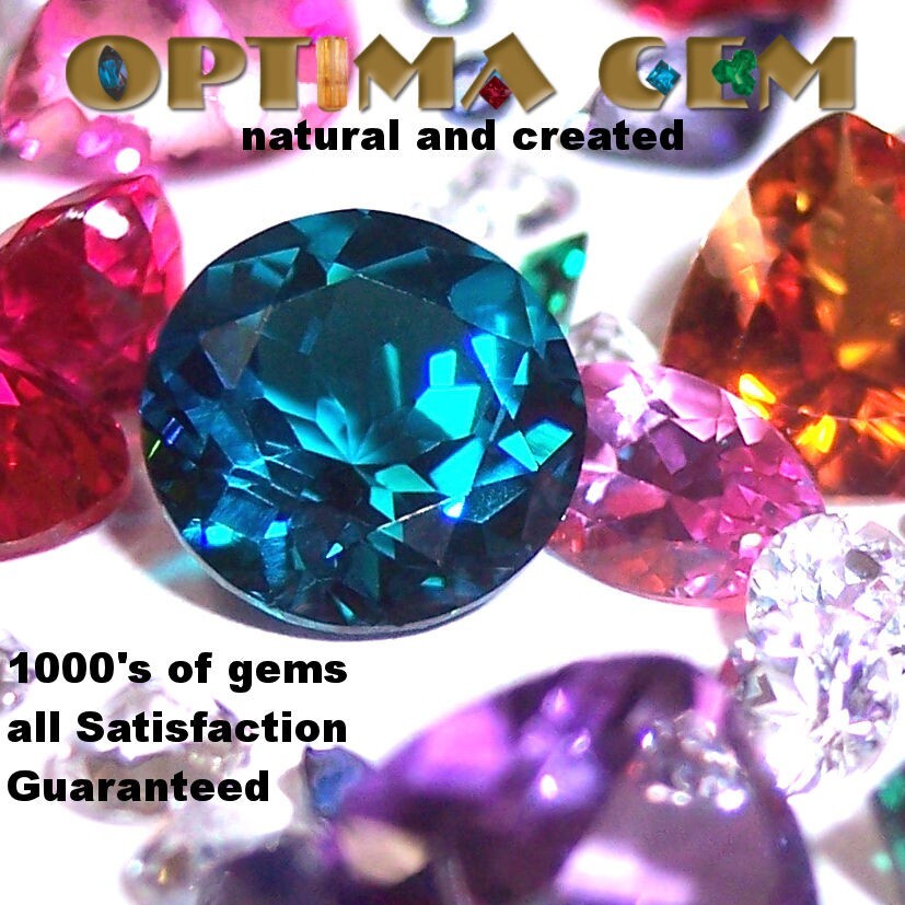 Lab Created Sapphire Blue Square Faceted Loose Gemstones Fine Cut AAA