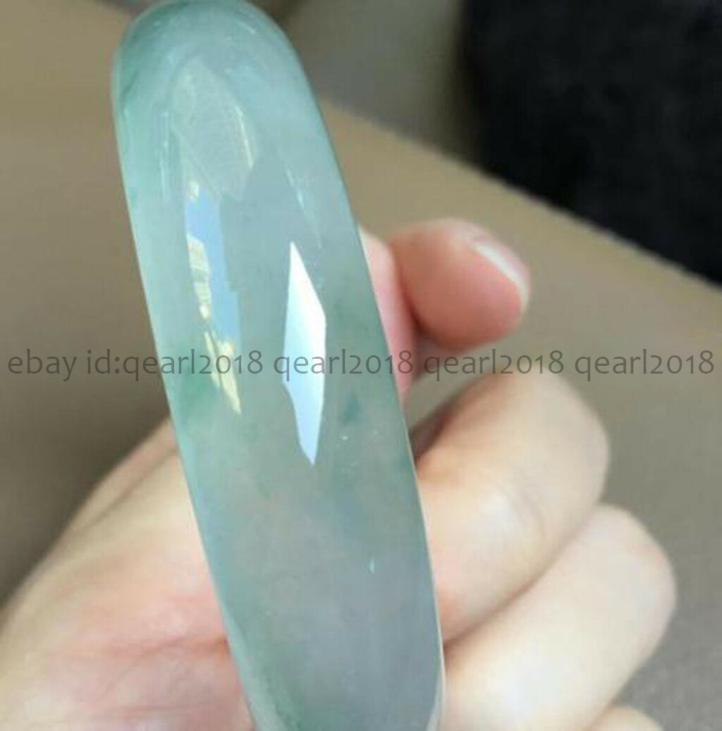 Genuine Natural Green Jadeite Jade Gemstone Bangle Bracelet 56-66mm Jewelry