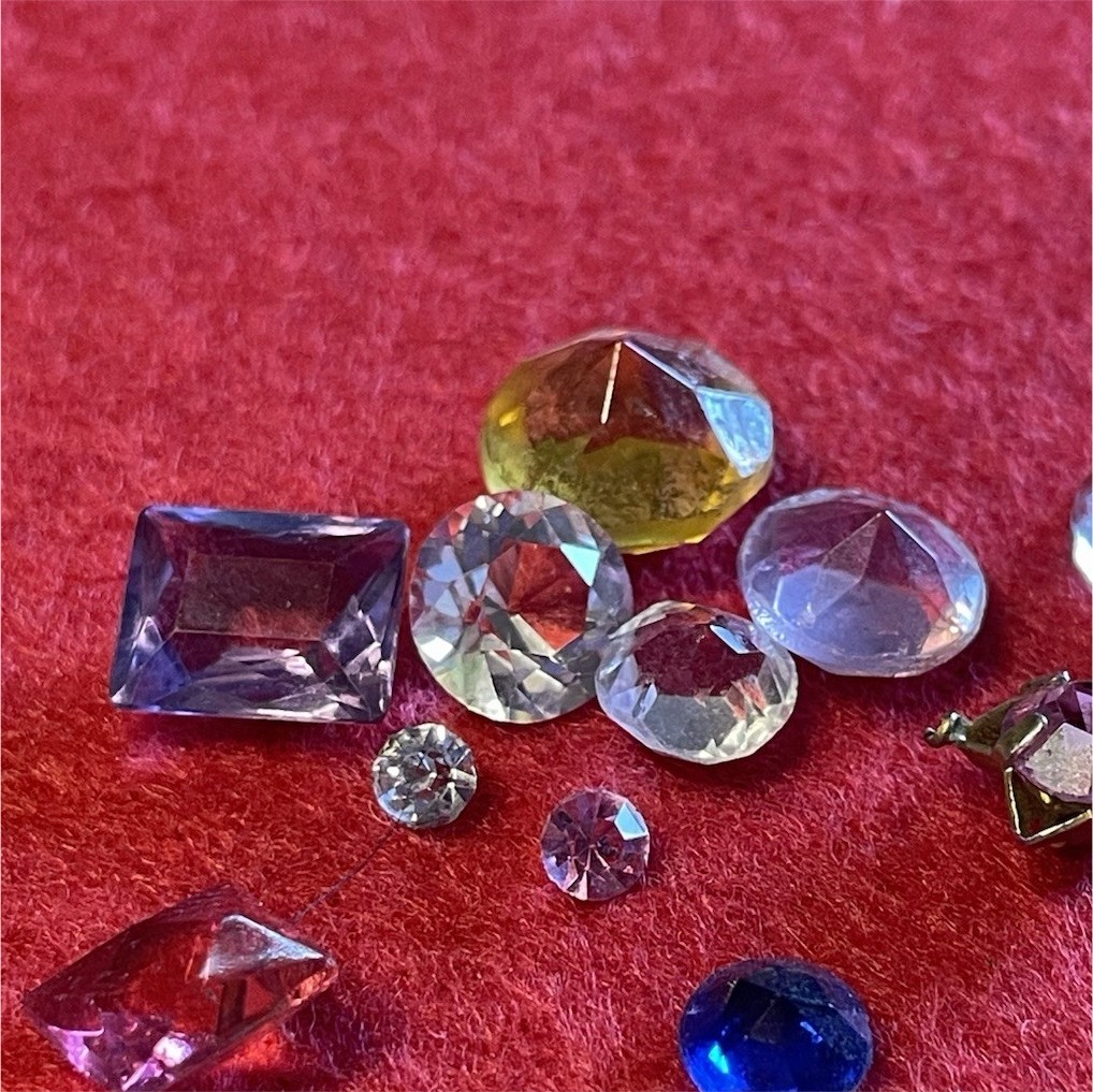 Lot of 10 Assorted Loose Faceted Cut Gemstones, Multicolor Mixed Shapes
