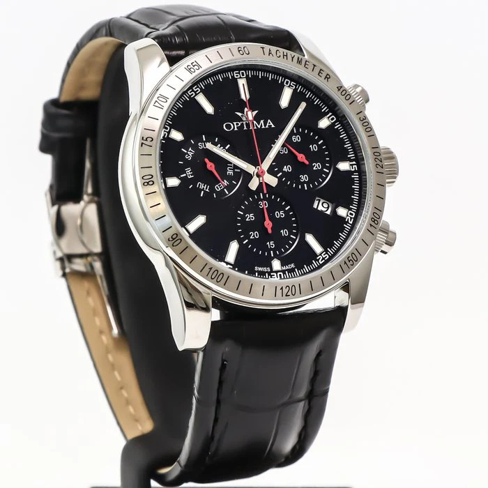 Optima – Swiss Chronograph – OSC432-SL-3 Swiss Ronda 44 mm OSC432 50 m (5 ATM