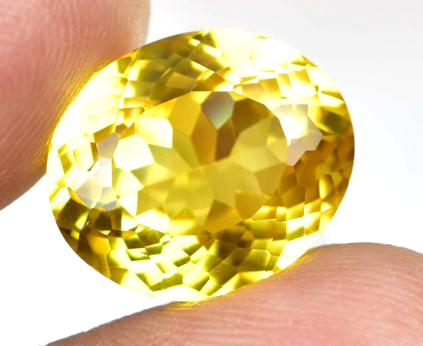 12.00 Ct Natural Ceylon Yellow Sapphire Flawless Oval Certified Loose Gemstone