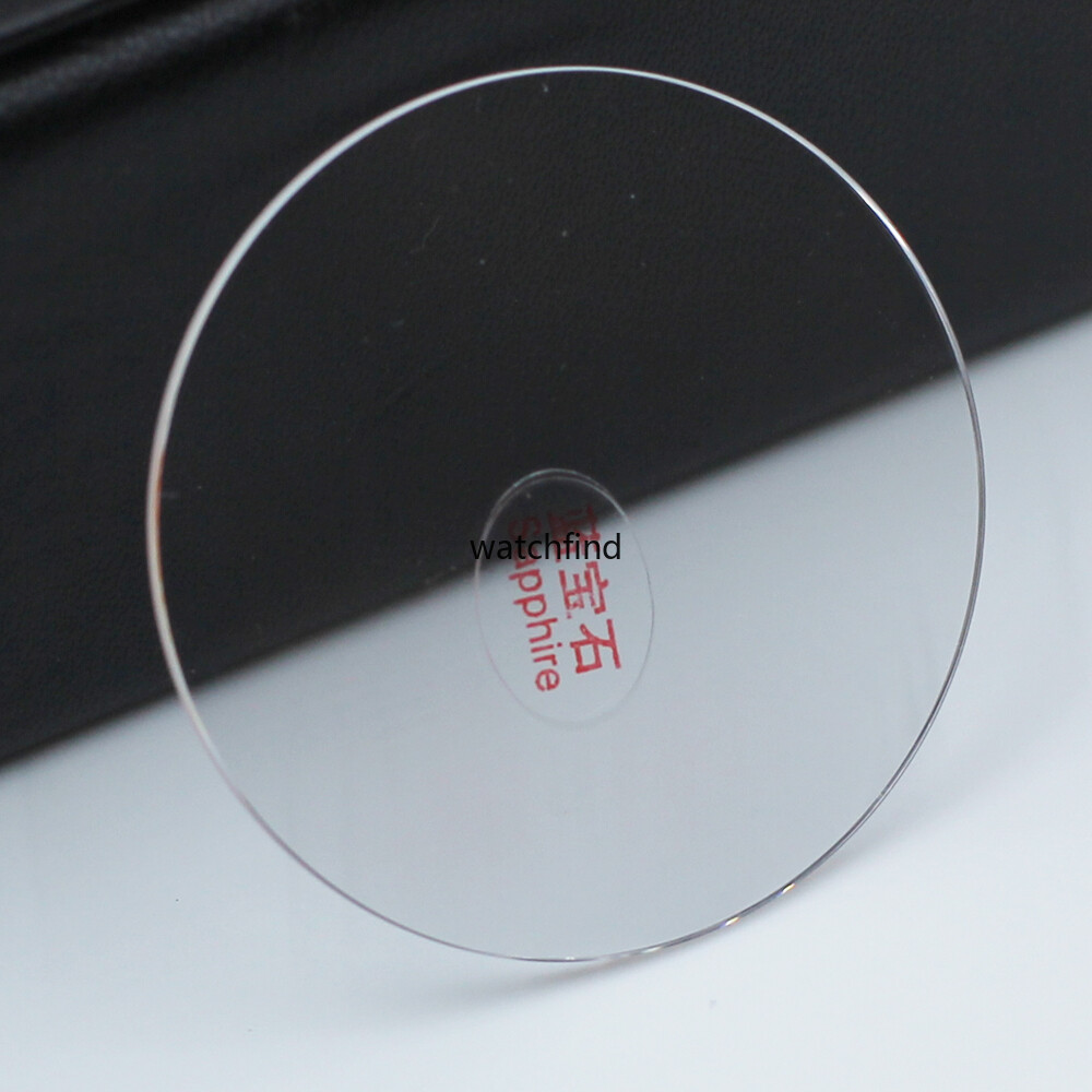 Flat Sapphire 1.0/1.2/1.5/2.0/2.5/3.0MM Thick Watch Glass Round Crystal 20-41.5
