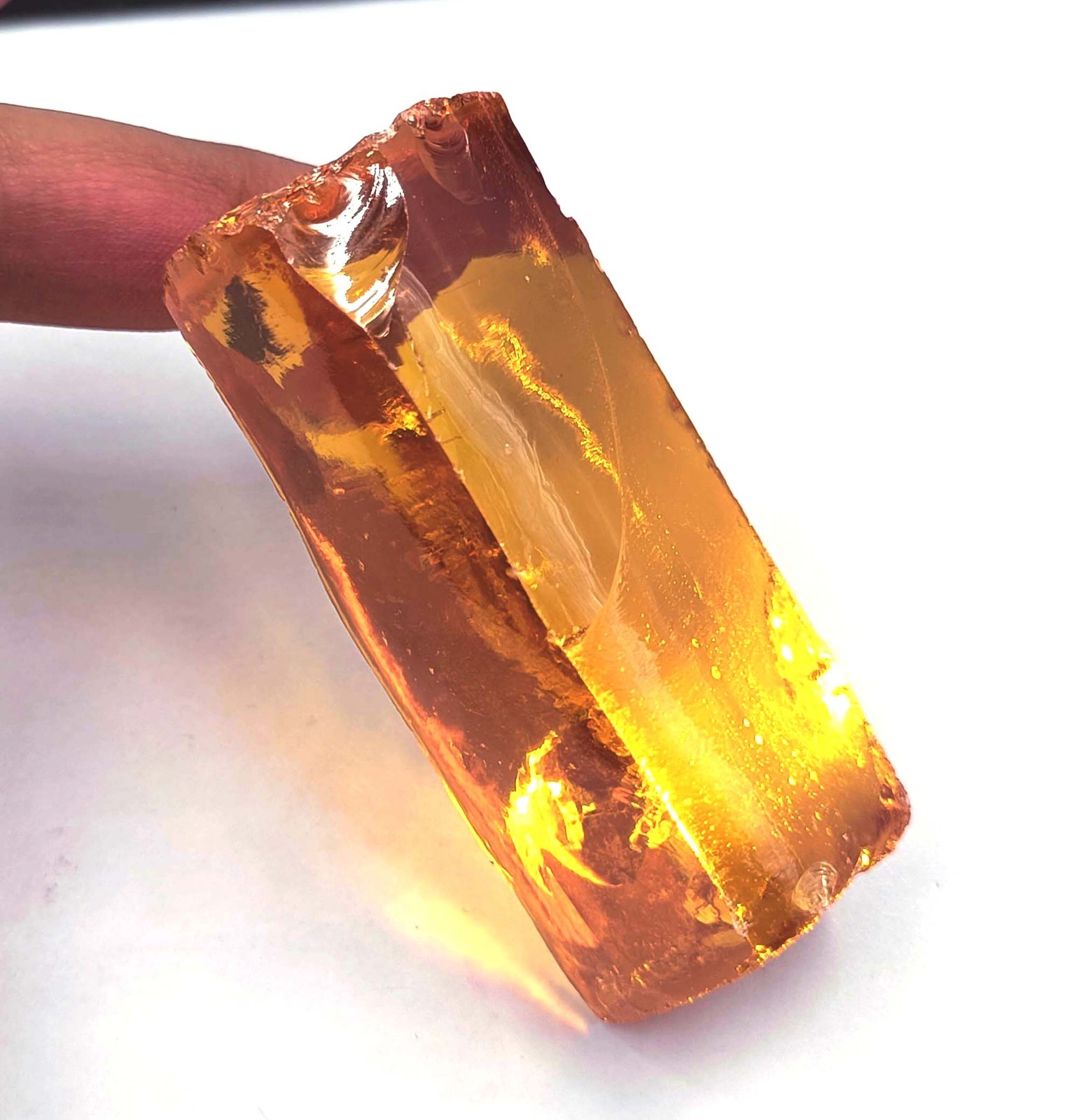Natural Yellow Cambodia Zircon Rough 853 Ct Transparent IGL Loose Gemstone 6JHD