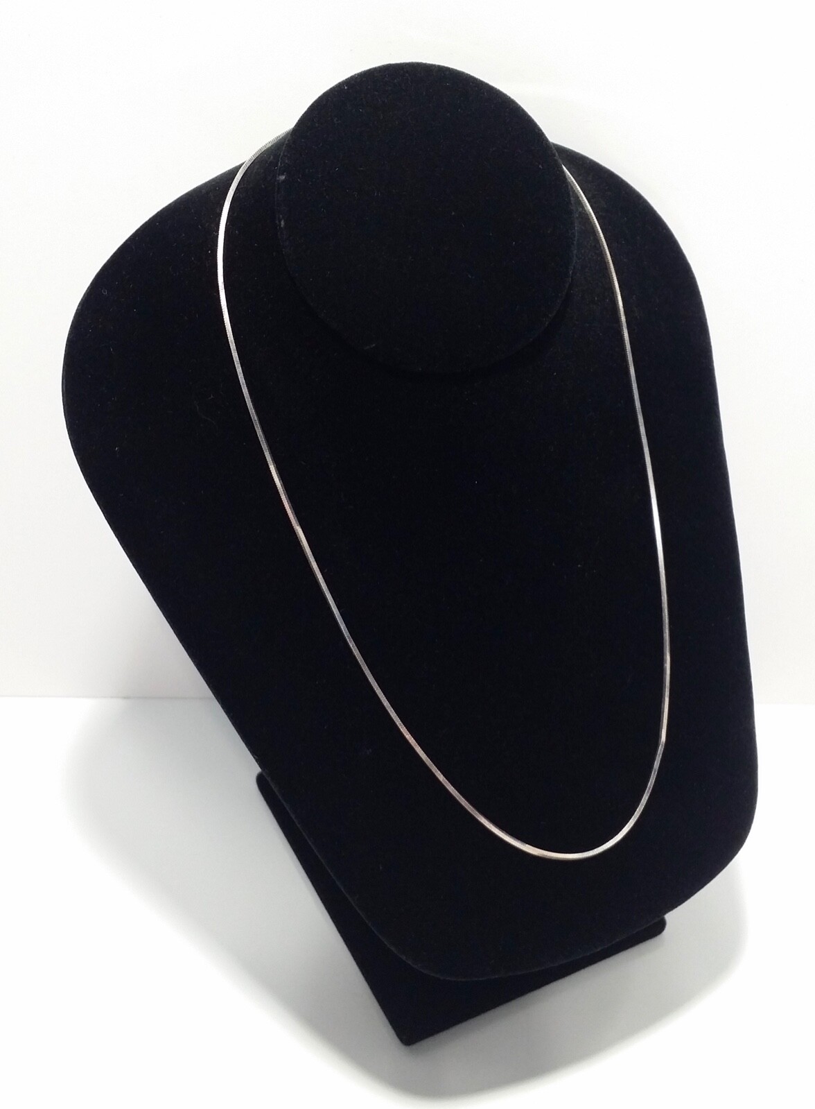 20″ Herringbone Chain Solid 925 Sterling Silver NECKLACE, width 1mm
