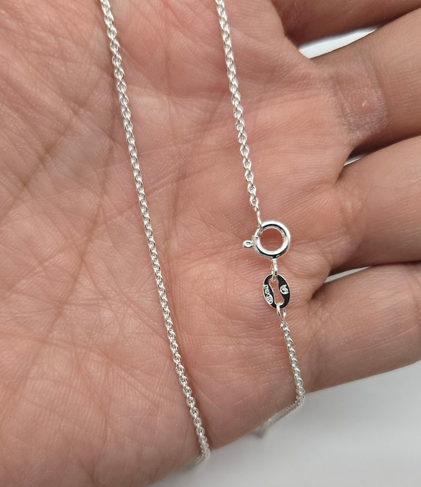 925 Sterling Silver Thin Cable Link Chain Necklace Bracelet 1.5mm 7″ to 30″