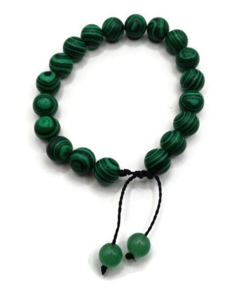 Unisex Jade Bracelet Handmade by Peruvian Artisans in Cusco Natural Stones