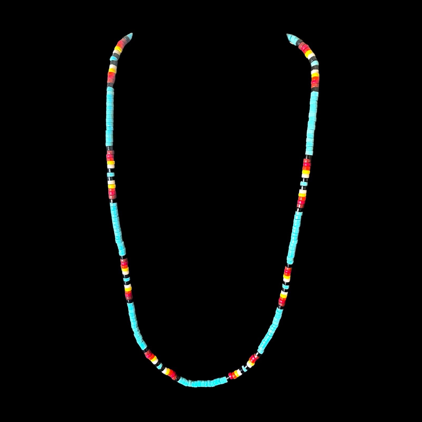 Native American Turquoise Heishi Necklace