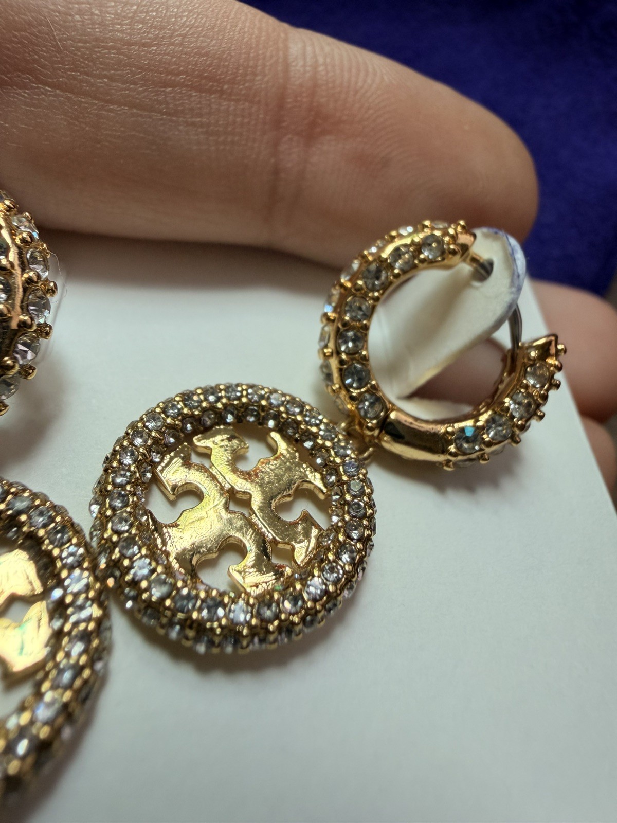 Tory Burch miller earrings in gold.