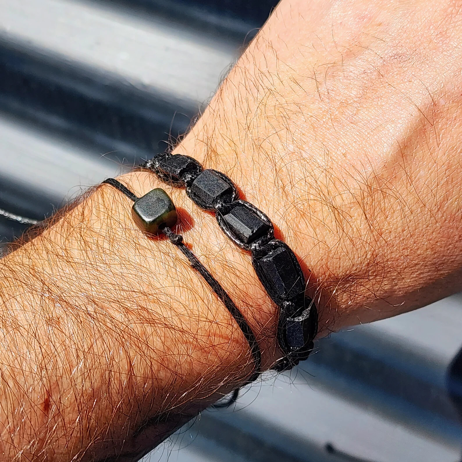 2025HOT Black Tourmaline Healing Reiki Unisex Bracelet Handmade Energy Jewelry