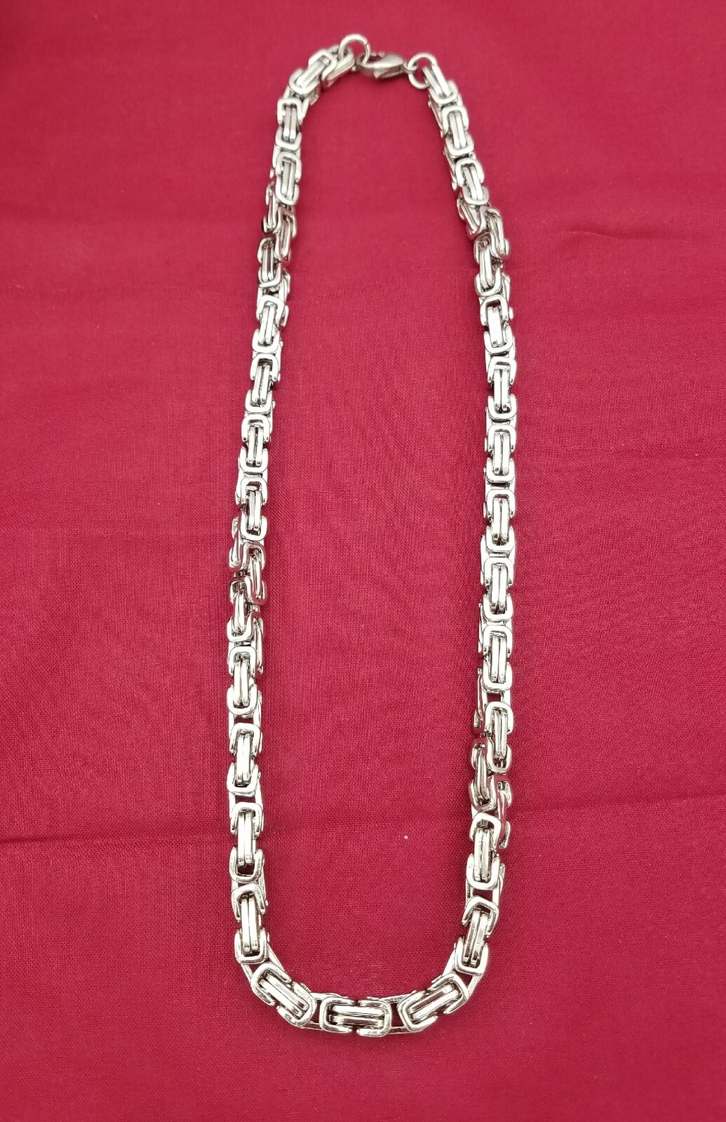 7″–50″ STAINLESS STEEL SILVER 6MM BYZANTINE TURKISH BOX ROPE CHAIN NECKLACE