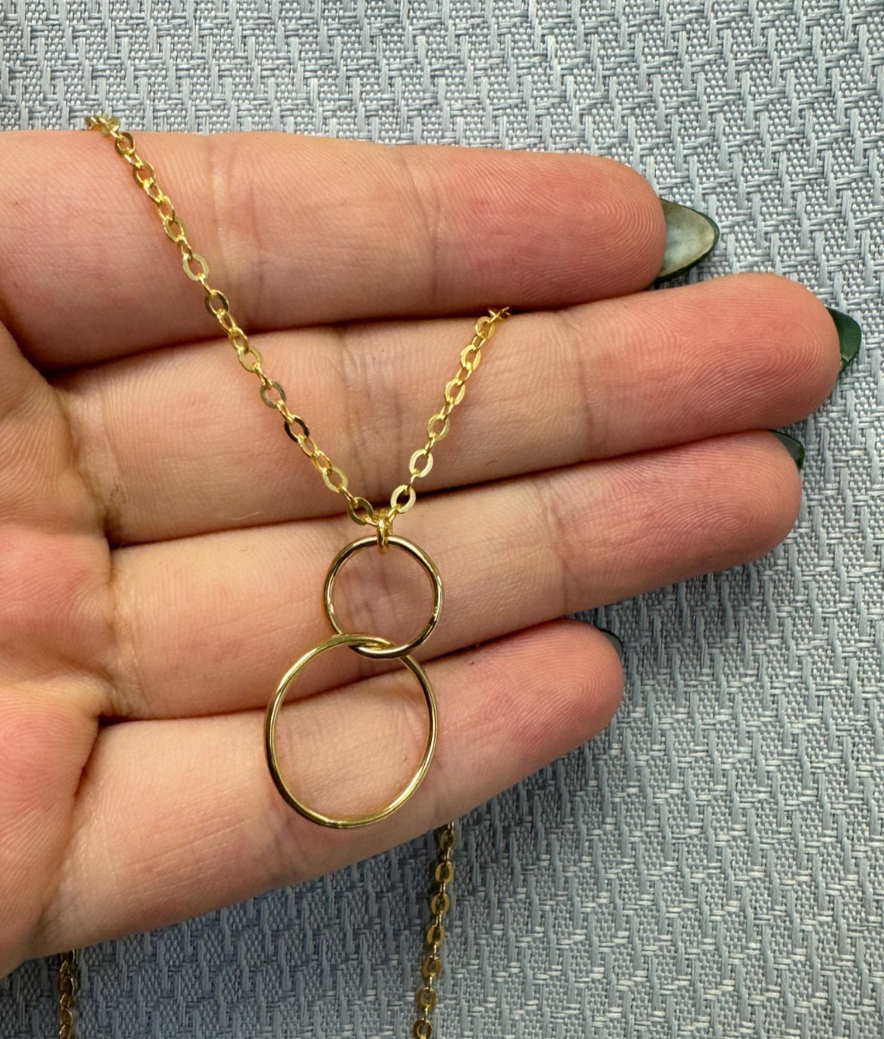Gold over Sterling Silver Necklace-2mm Strong Flat Cable Chain – 7-36 Inches