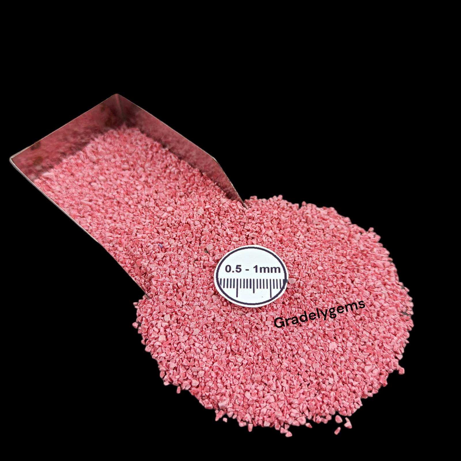 Red Turquoise Gemstone Crushed Powder – Bold Crimson Beauty for Resin Art, Craft