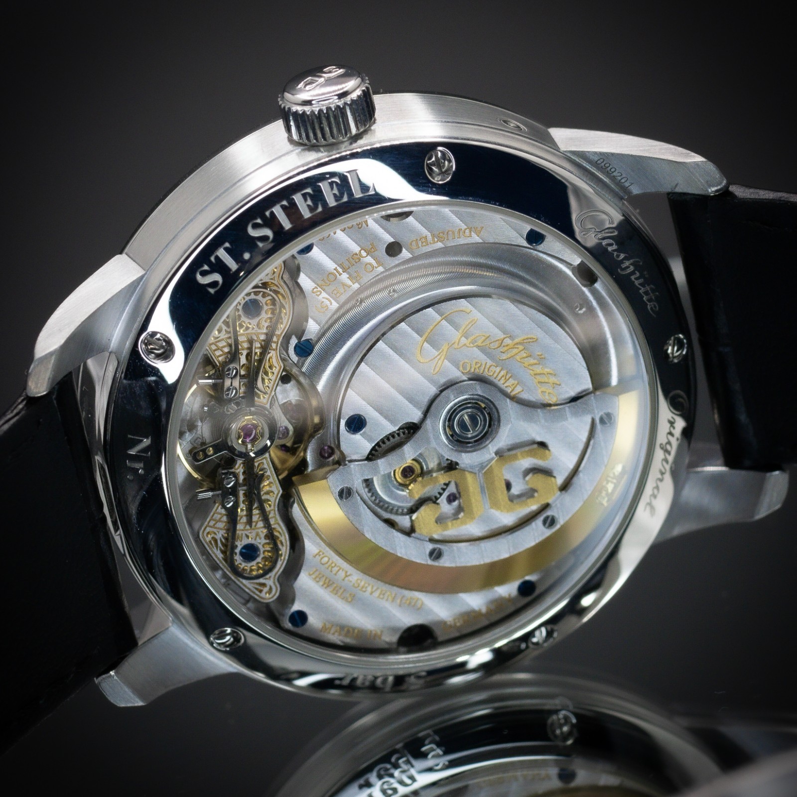 GLASSHÜTE PanoMaticLunar 40 | Silver Dial | Ref. 1-90-02-42-32-50 | Full Set