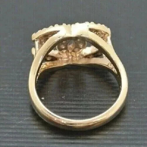 2Ct Round Cut Lab Created Diamond Women’s Engagement Ring 14K Yellow Gold Plated