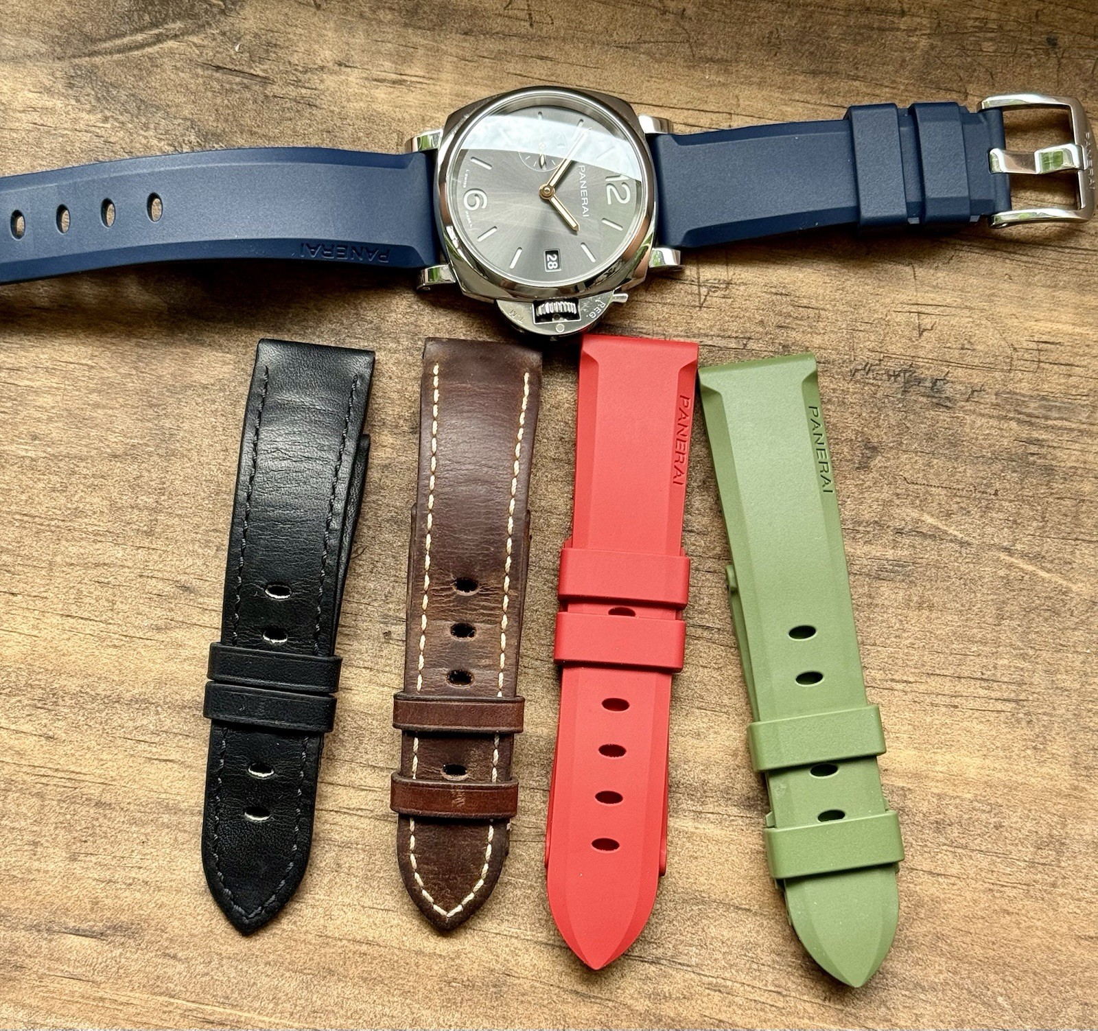 2023 Panerai Luminor Due Automatic Grey 1247 PAM01247 38mm Watch Full Set Straps