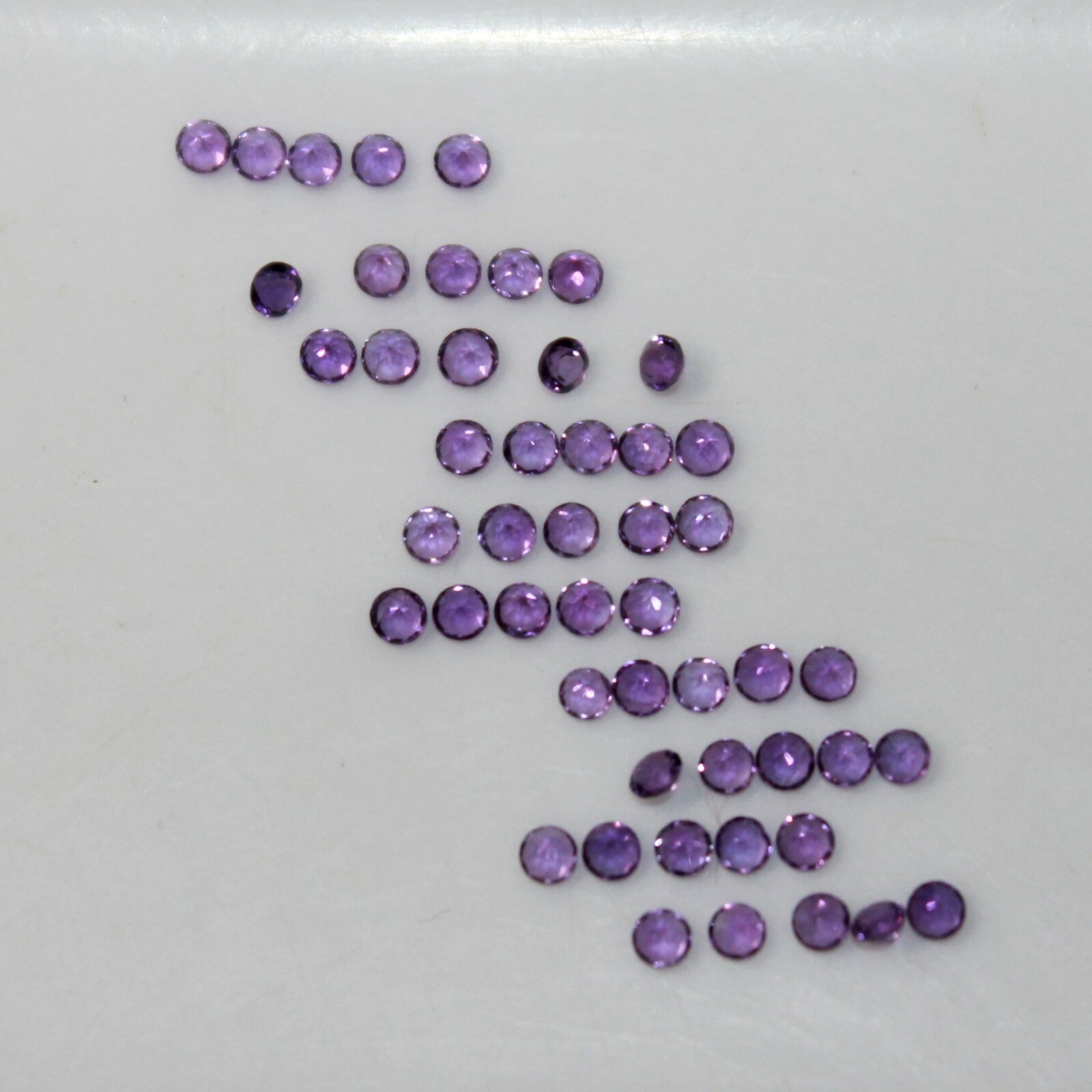 Amethyst 2mm, 3mm, 3.5mm, 4mm, 5mm, 6mm, 7mm, 8mm Faceted Round Gemstone(s)