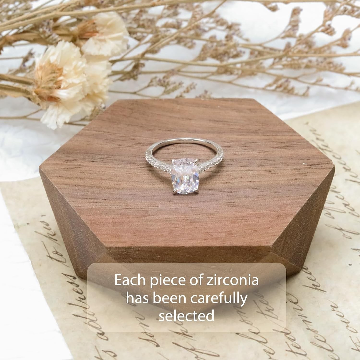 1.5-5CT Multi Cut CZ Solitaire Engagement Ring S925 Silver 18K White Gold Plated