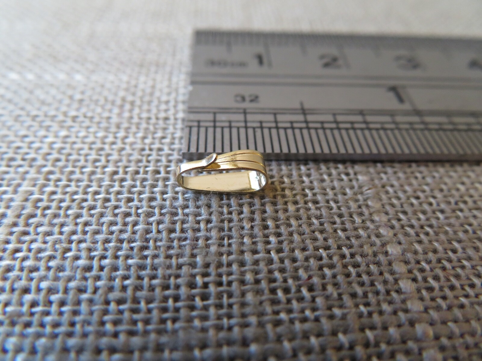 Medium 14k Solid Y. Gold Locket-Bail Clasp Bail Connector Snap-on Bail 7.7×2.5mm