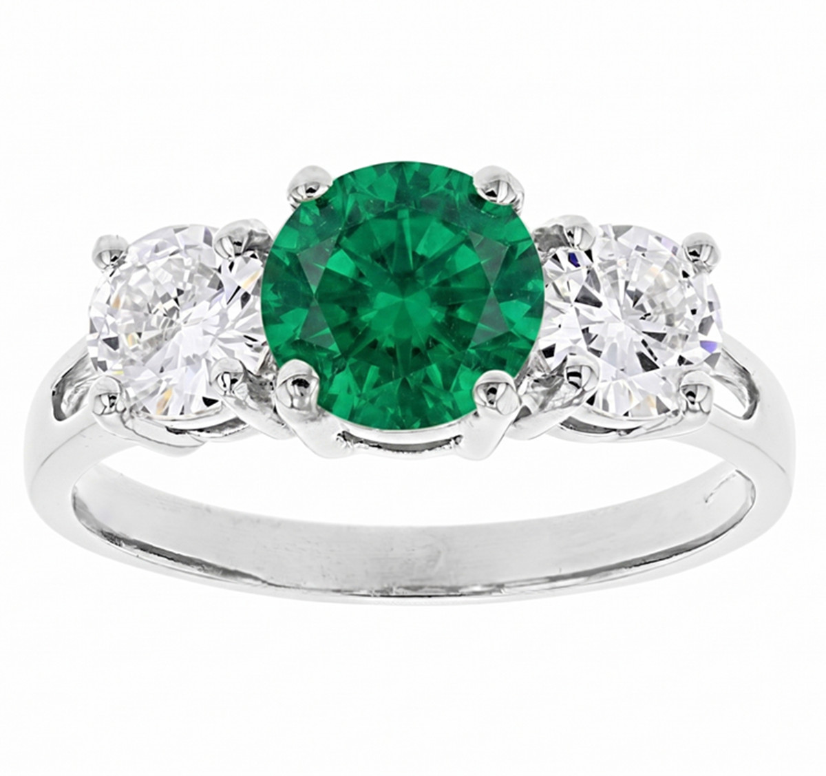 Natural Emerald Gemstone 3.50 Carat 925 Silver Handmade Birthstone Ring For Her