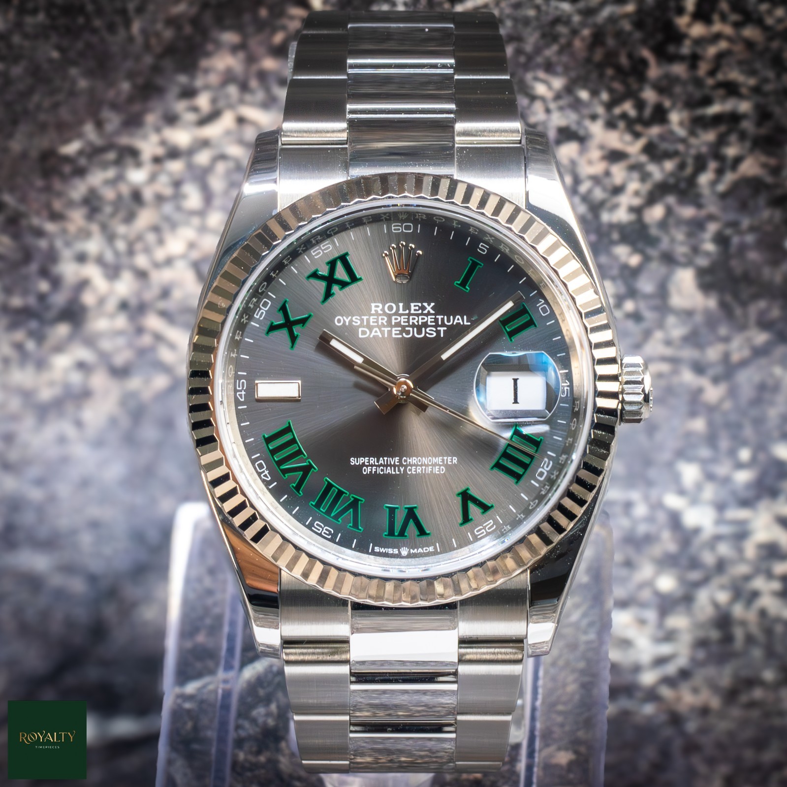 Rolex Datejust 36 126234 Wimbledon Dial Fluted Bezel Oyster 2025 Box and Papers