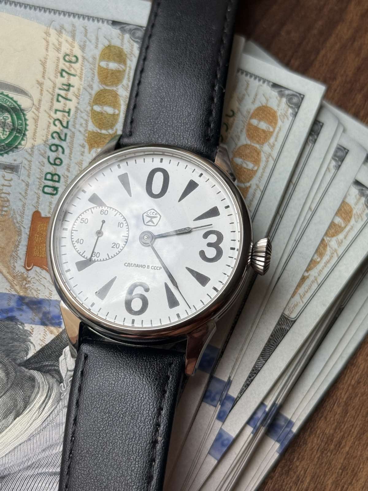 Vintage Molniya Watch Mechanical Raketa Big Zero Wrist Russian Star USSR Rare