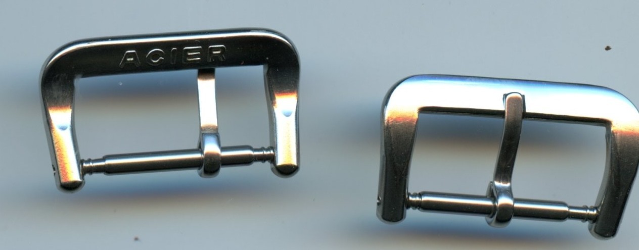 Vintage Tropics or Corfam® Style Buckle Only 16mm or 14mm for Vintage Watches