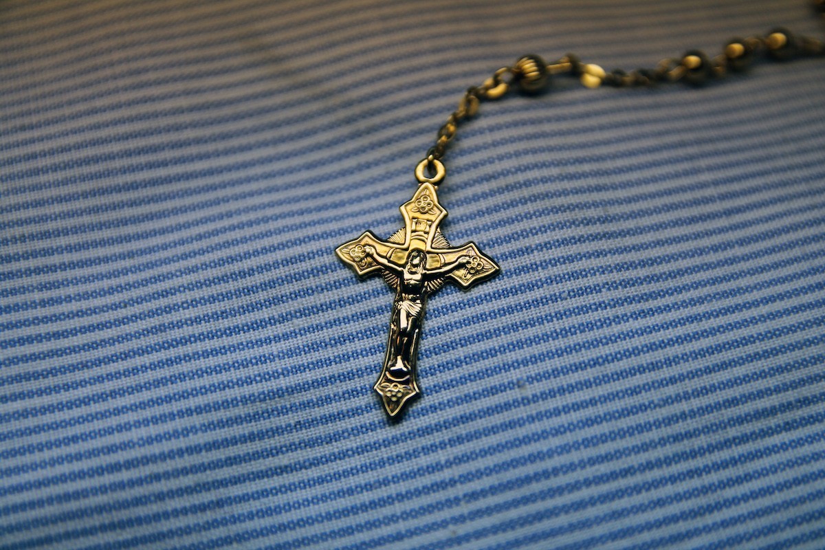 Vintage UNOAERRE Silver Rosary Chain