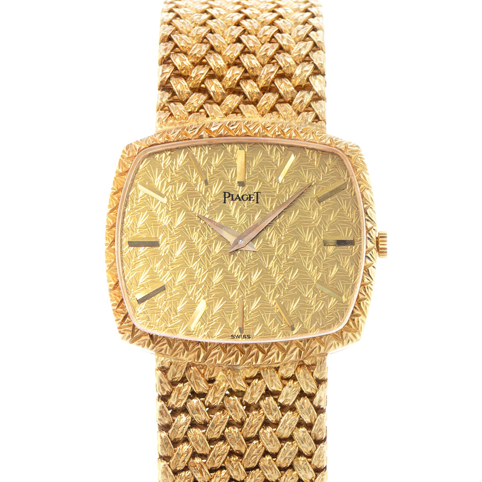 Piaget Dancer 9731D2 30mm Vintage Champagne Dial 18k Yellow Gold Mens Watch 1970