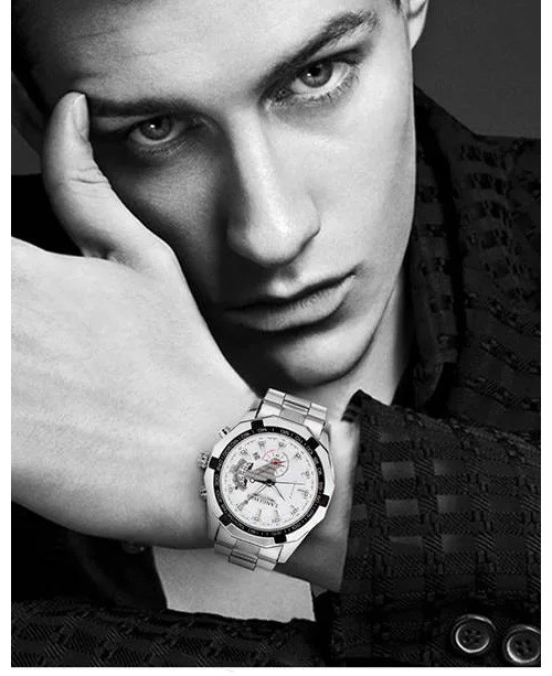 Men’s Large Dial Luminous Waterproof Calendar Watch Outdoor Sport