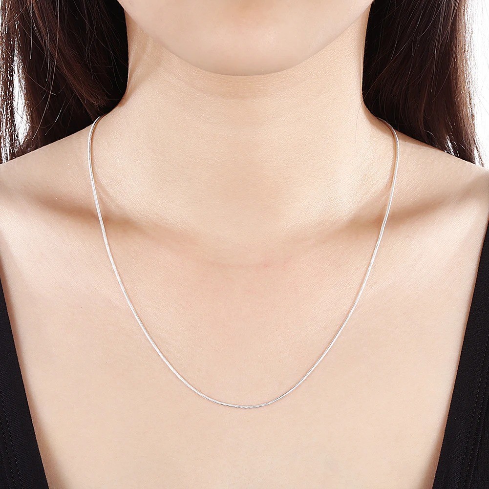 10PCS wholesale 925 sterling solid silver 1MM 16-30inch snake chain necklace USA